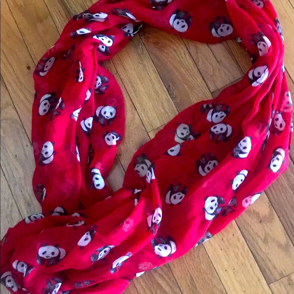 Panda holidays infinity scarf